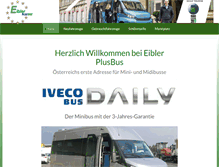 Tablet Screenshot of plus-bus.at